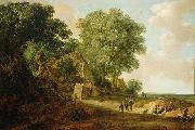 Jan van Goyen Landscape with Cottage and Figures USA oil painting artist